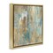 Stupell Industries Complex Abstract with Blue Floater Framed Canvas Wall Art Design by Justin Turner
